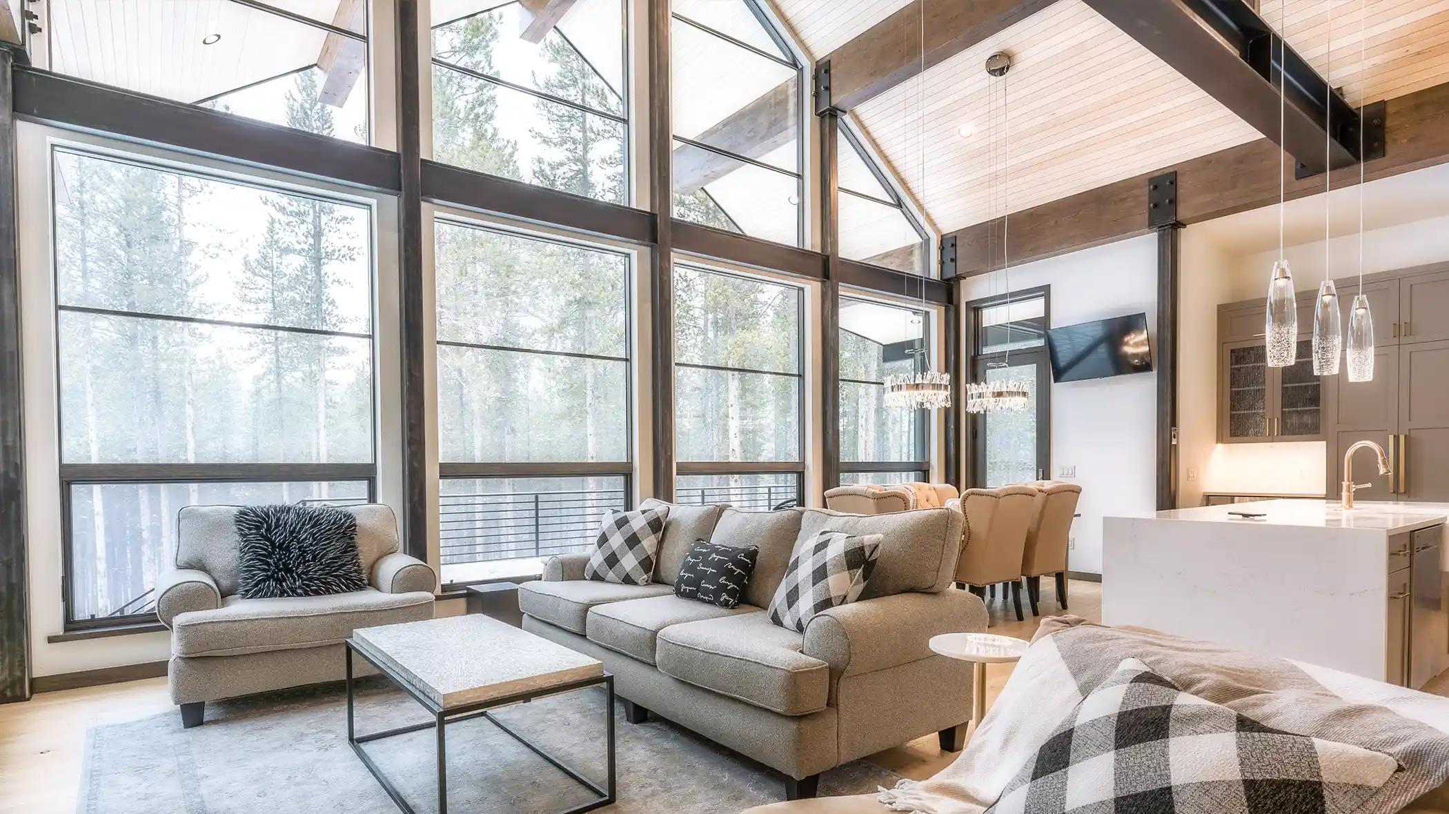 BlueFlag-LivingRoom 55 pheasant tail custom home silverthorne, colorado