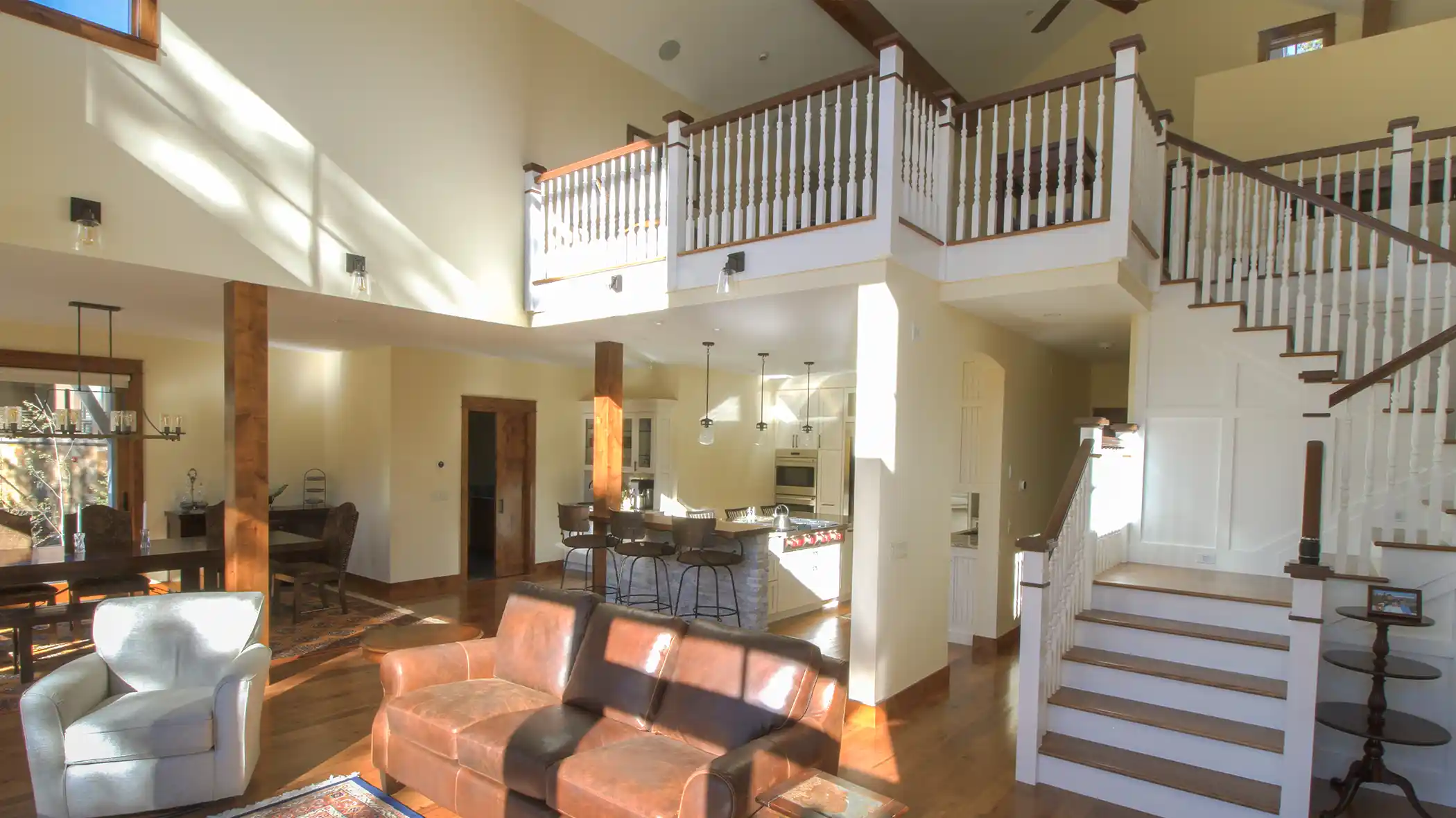 GoldFlakeTerrace-Living 55 pheasant tail custom home silverthorne, colorado