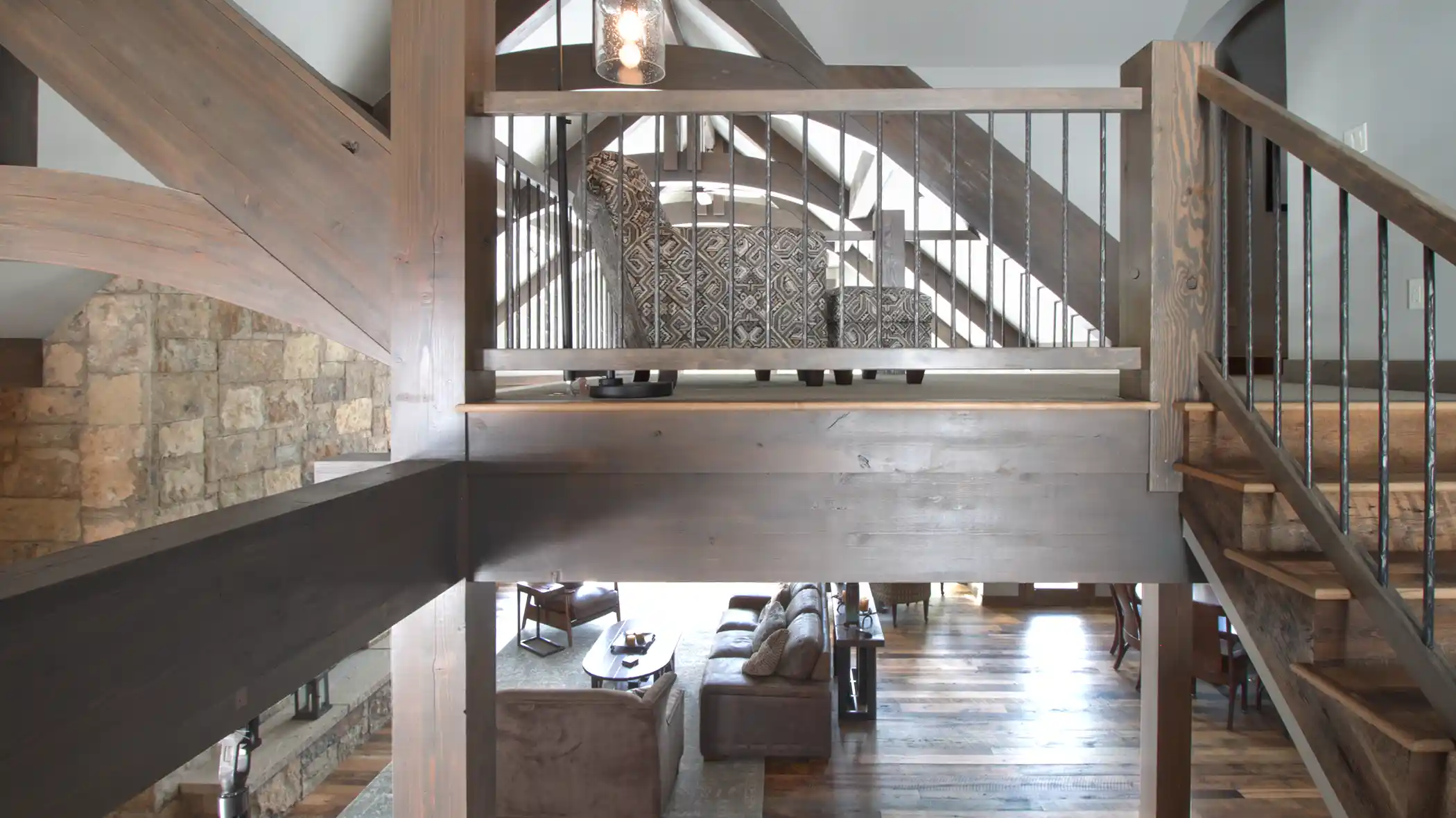 StillsonPlace-Stairs1 55 pheasant tail custom home silverthorne, colorado