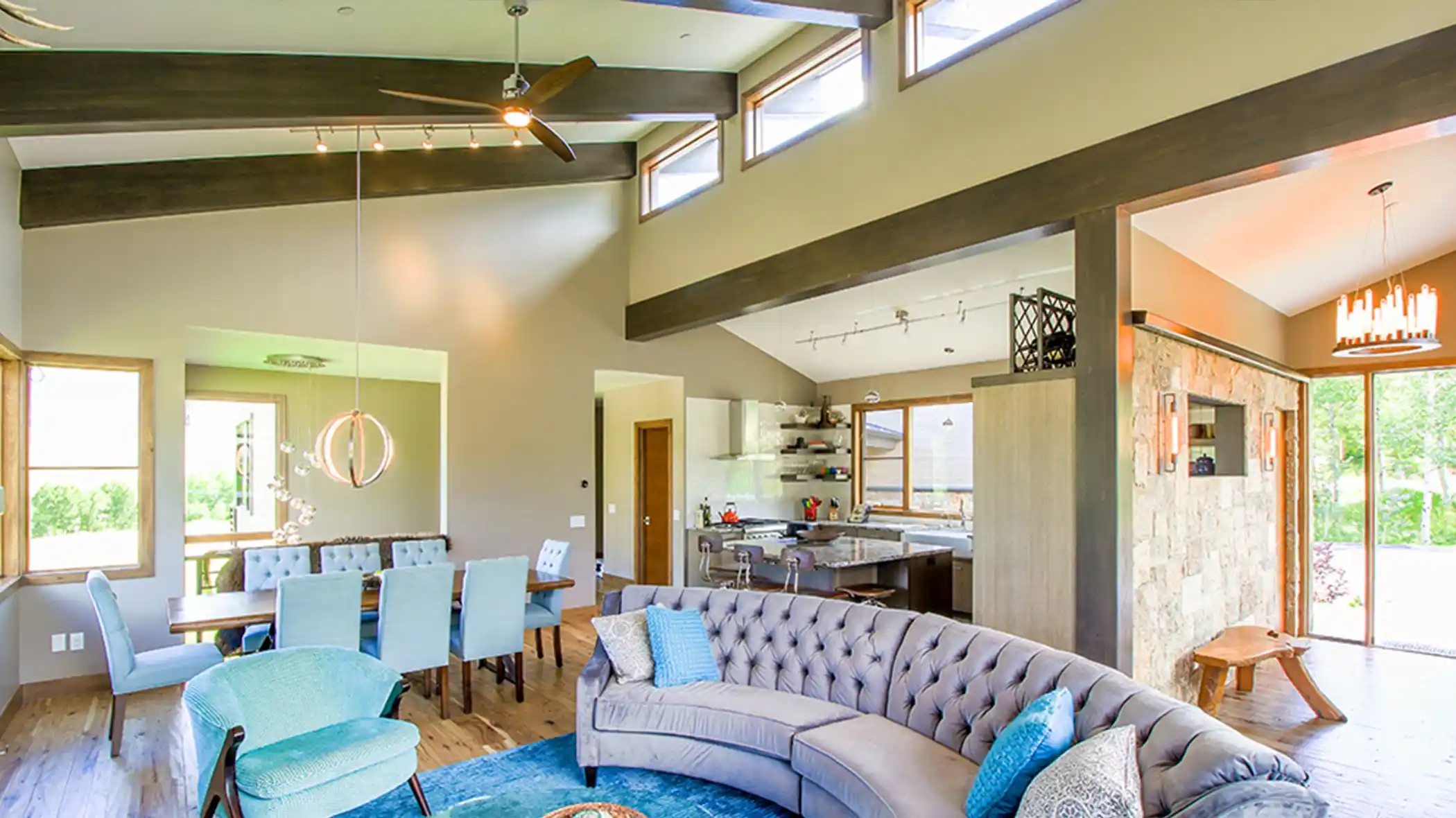 ThreePeaksHome-GreatRoom3 55 pheasant tail custom home silverthorne, colorado