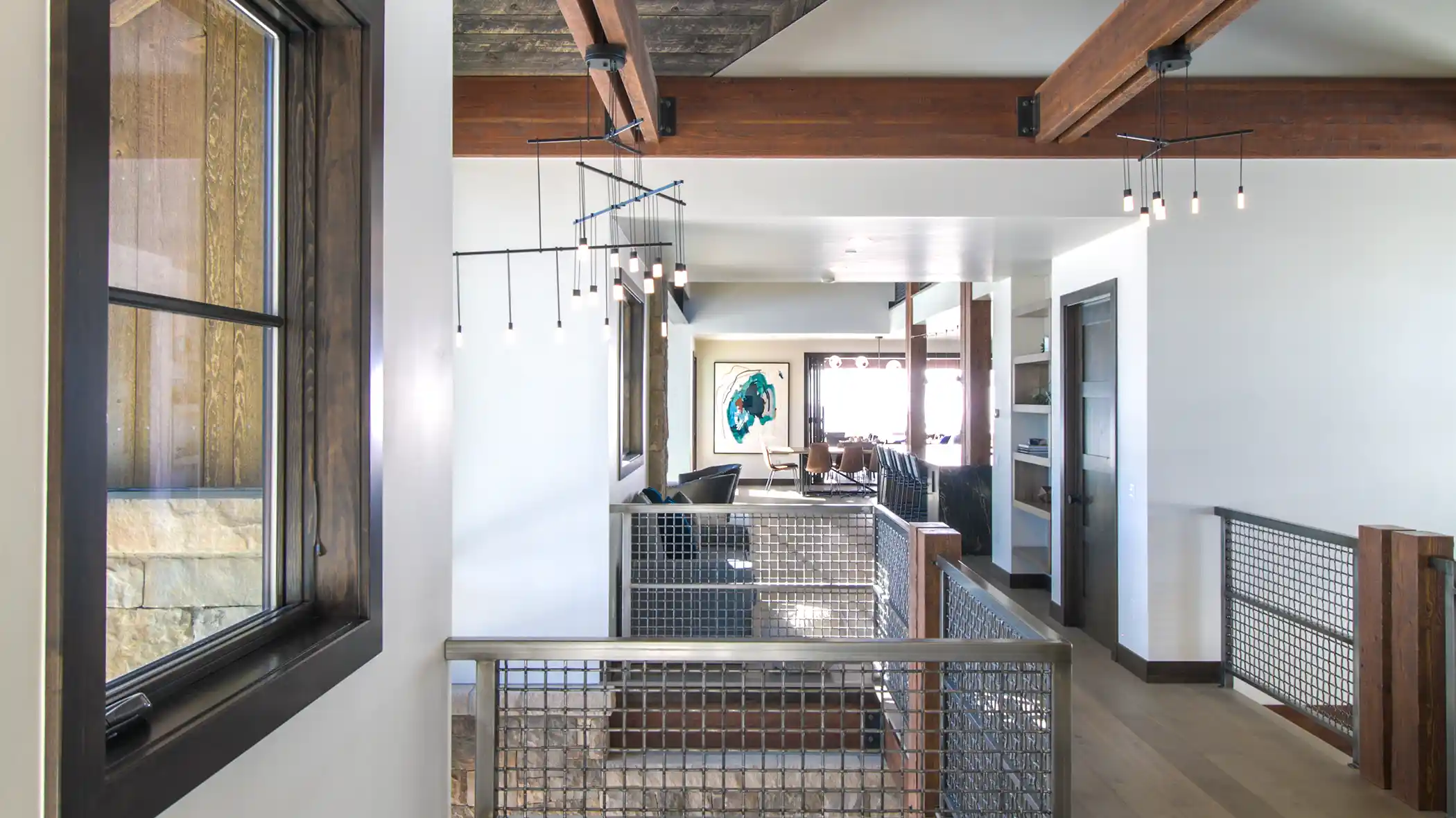 TimberTrail-Hallway 55 pheasant tail custom home silverthorne, colorado